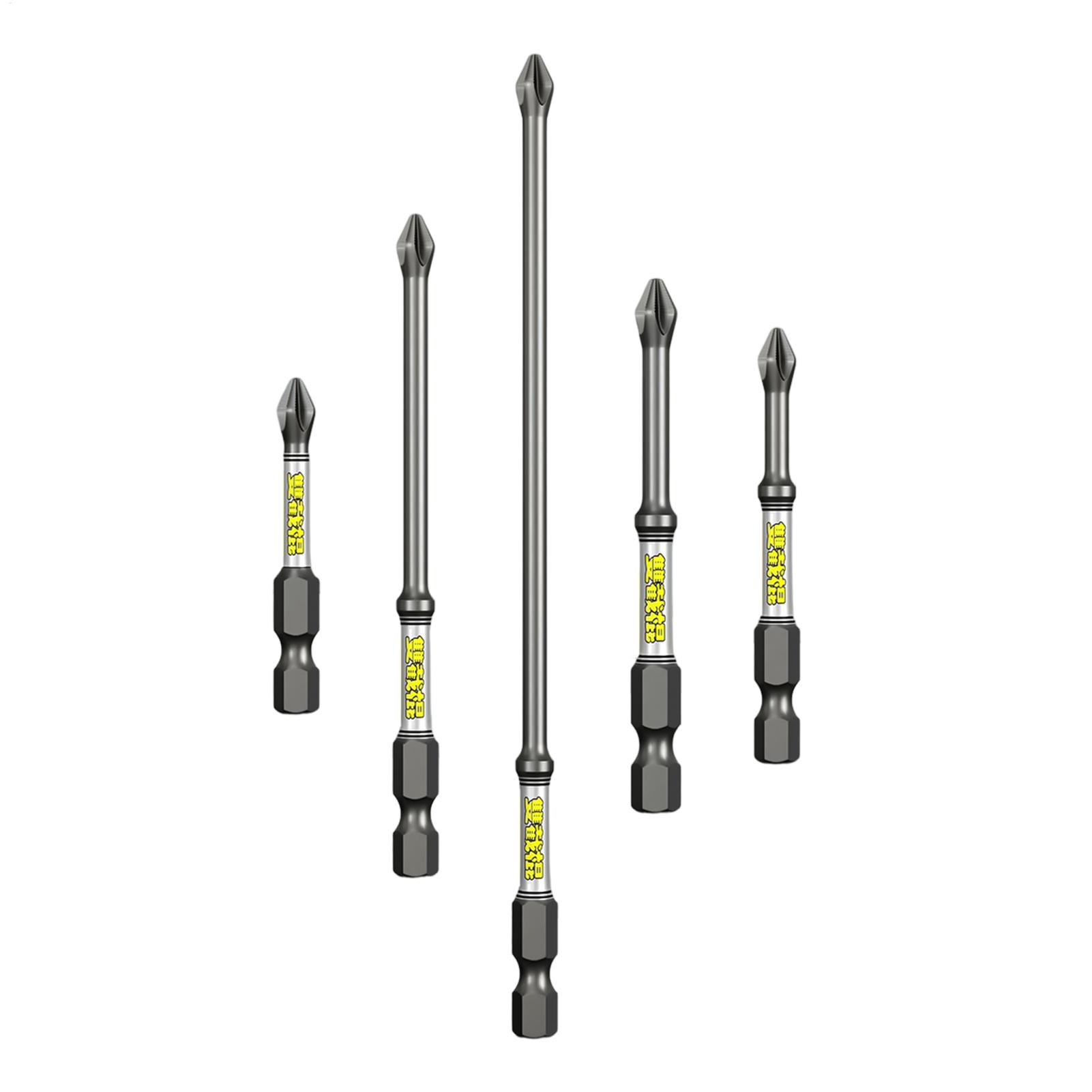 Tools In The Workshop - Boorschroevendraaierbitset 5-delige robuuste roestvrije boorbits combinatiegereedschapset