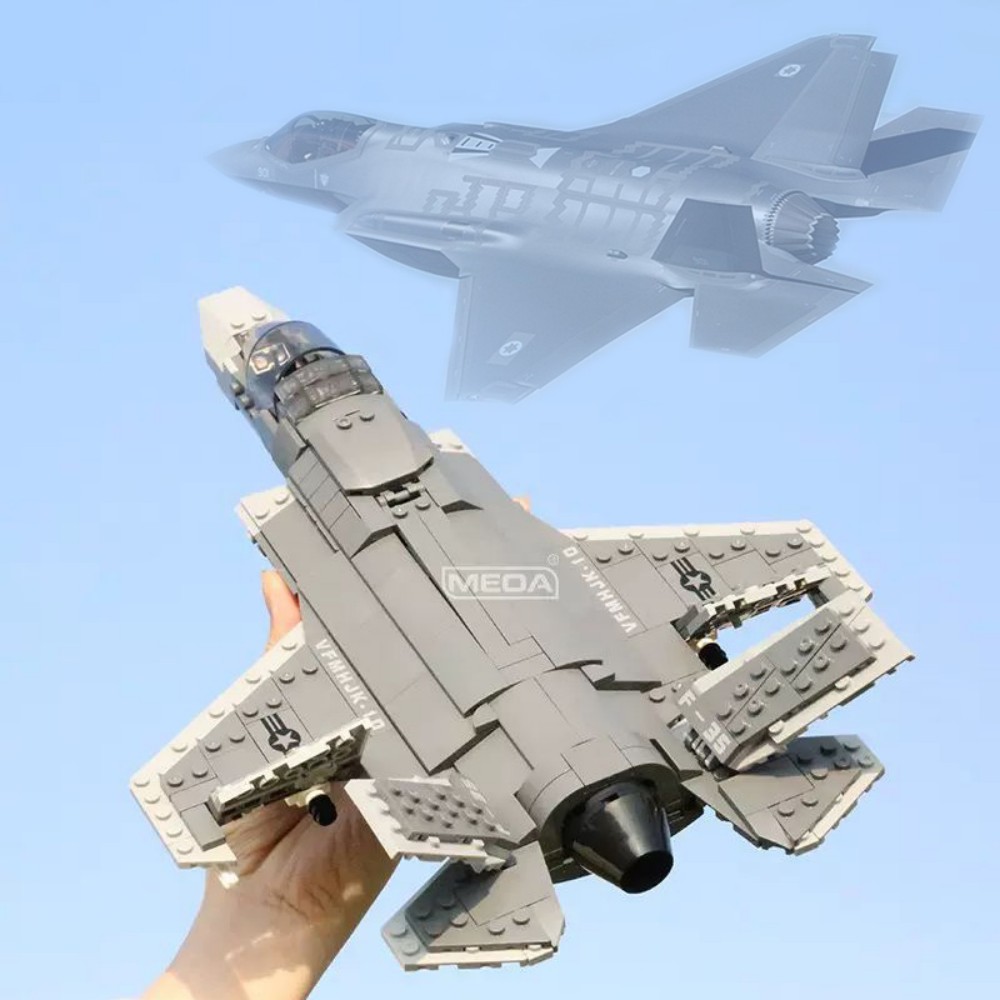 Hand Plane Block - 646pcs F-35 Lightning II Vliegtuig Bouwsteen