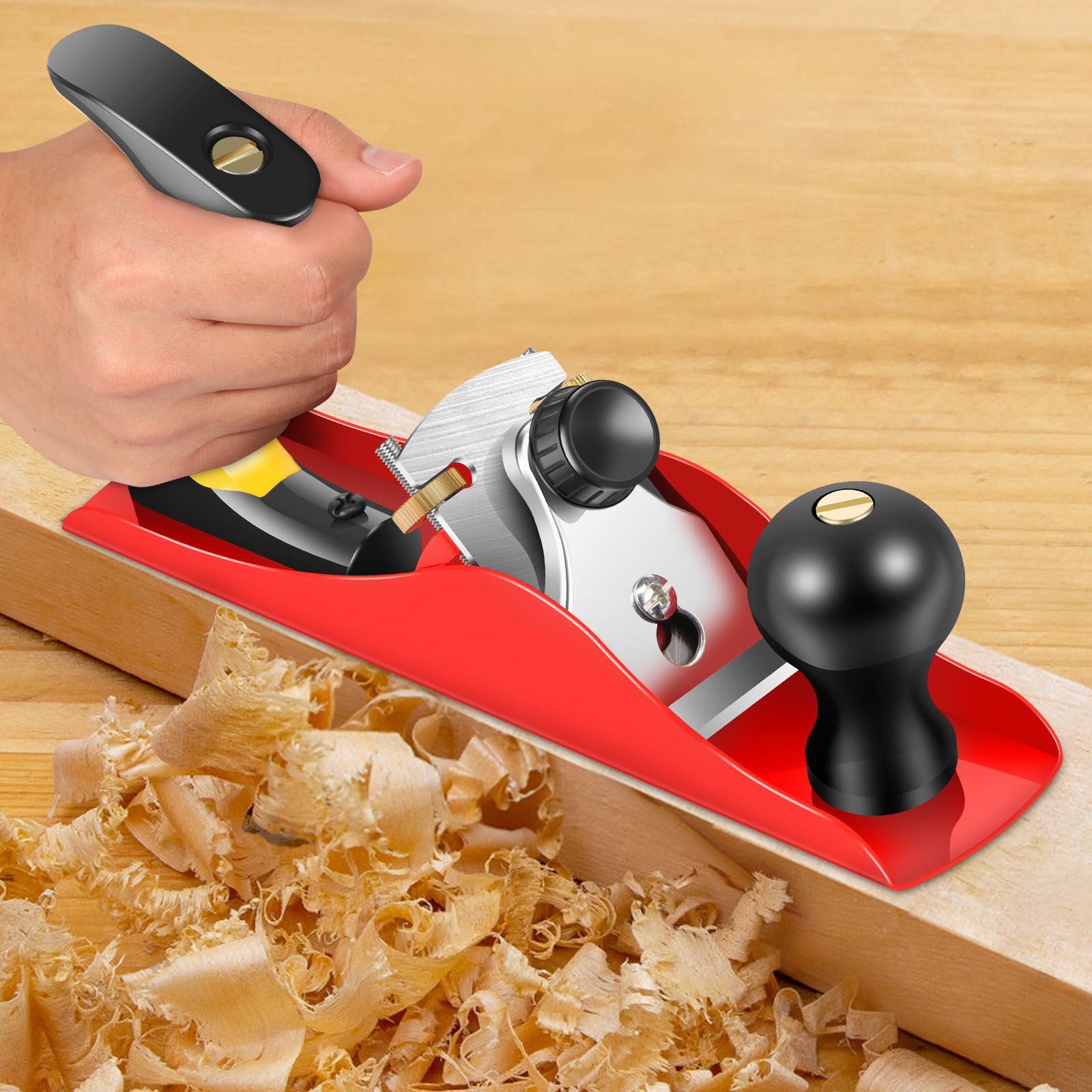 Hand Plane Block - Houten handschaafset Handgereedschap Blokvliegtuig Snijkant voor