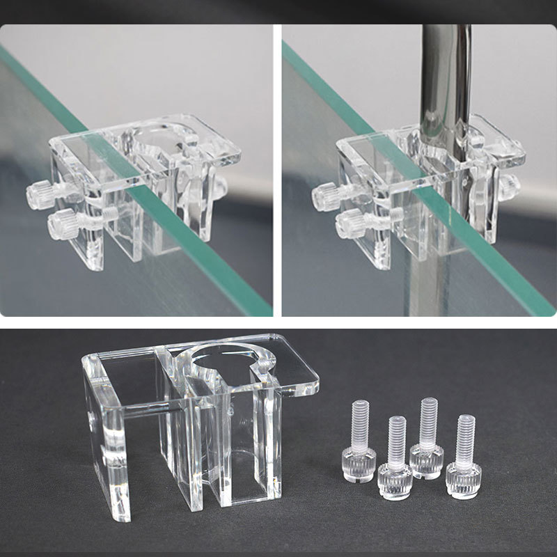 Pipe Clamp Bar - Aquarium Acryl Waterleidingklemmen Aquarium Glas Instroom