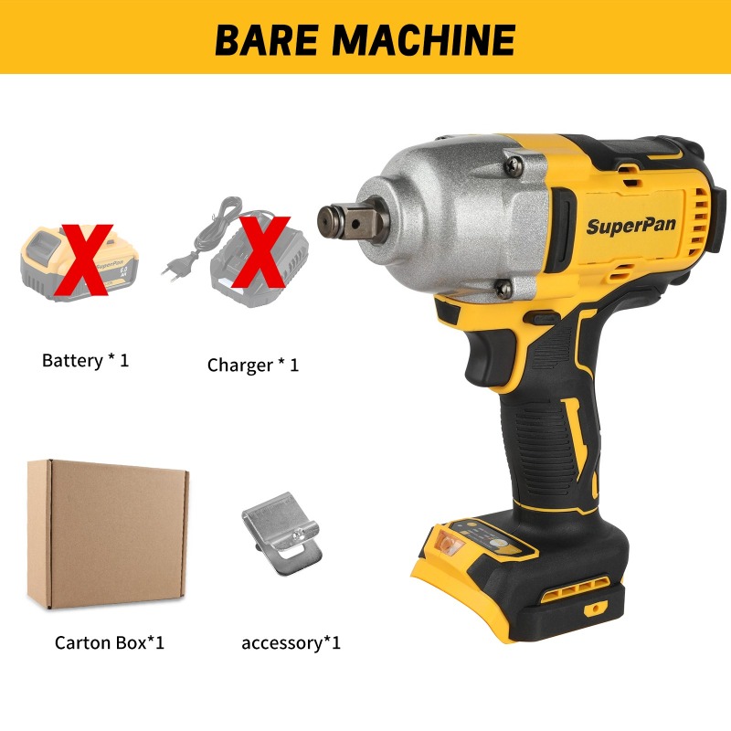 Workshop Electric Tools - Hoge Koppel Accu-slagmoersleutel (kale unit), 1396Nm