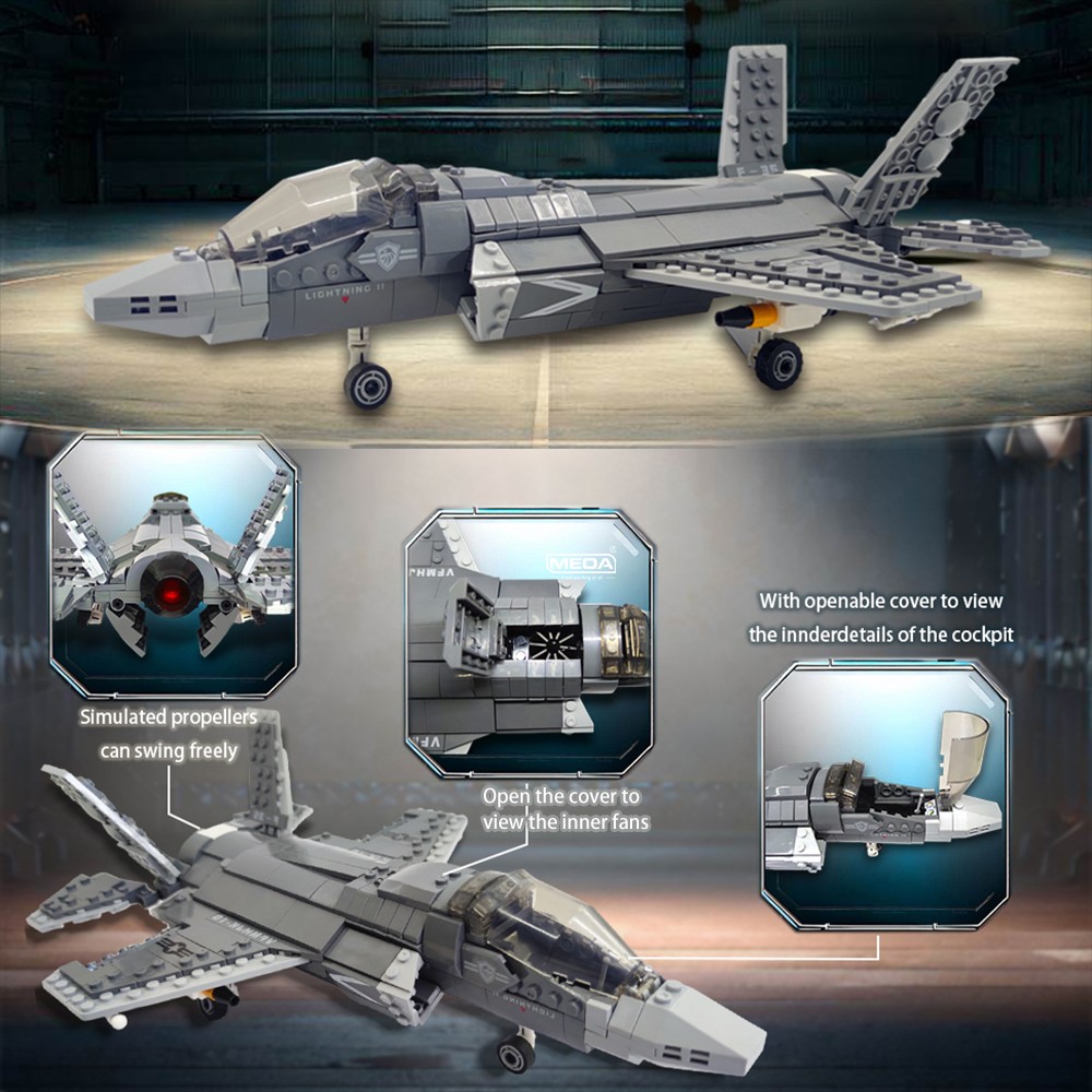 646pcs F-35 Lightning II Vlieg - Hand Plane Block recensie en prijs