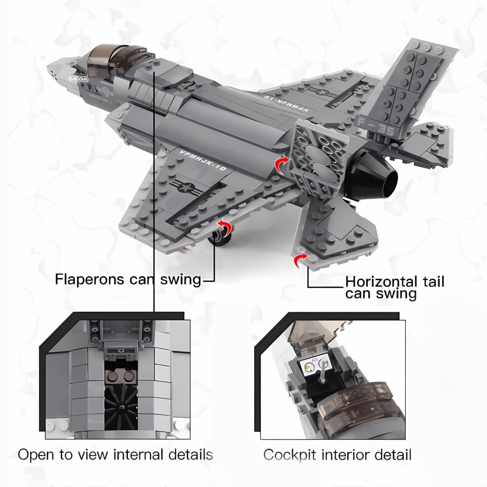 646pcs F-35 Lightning II Vlieg - Hand Plane Block recensie en prijs