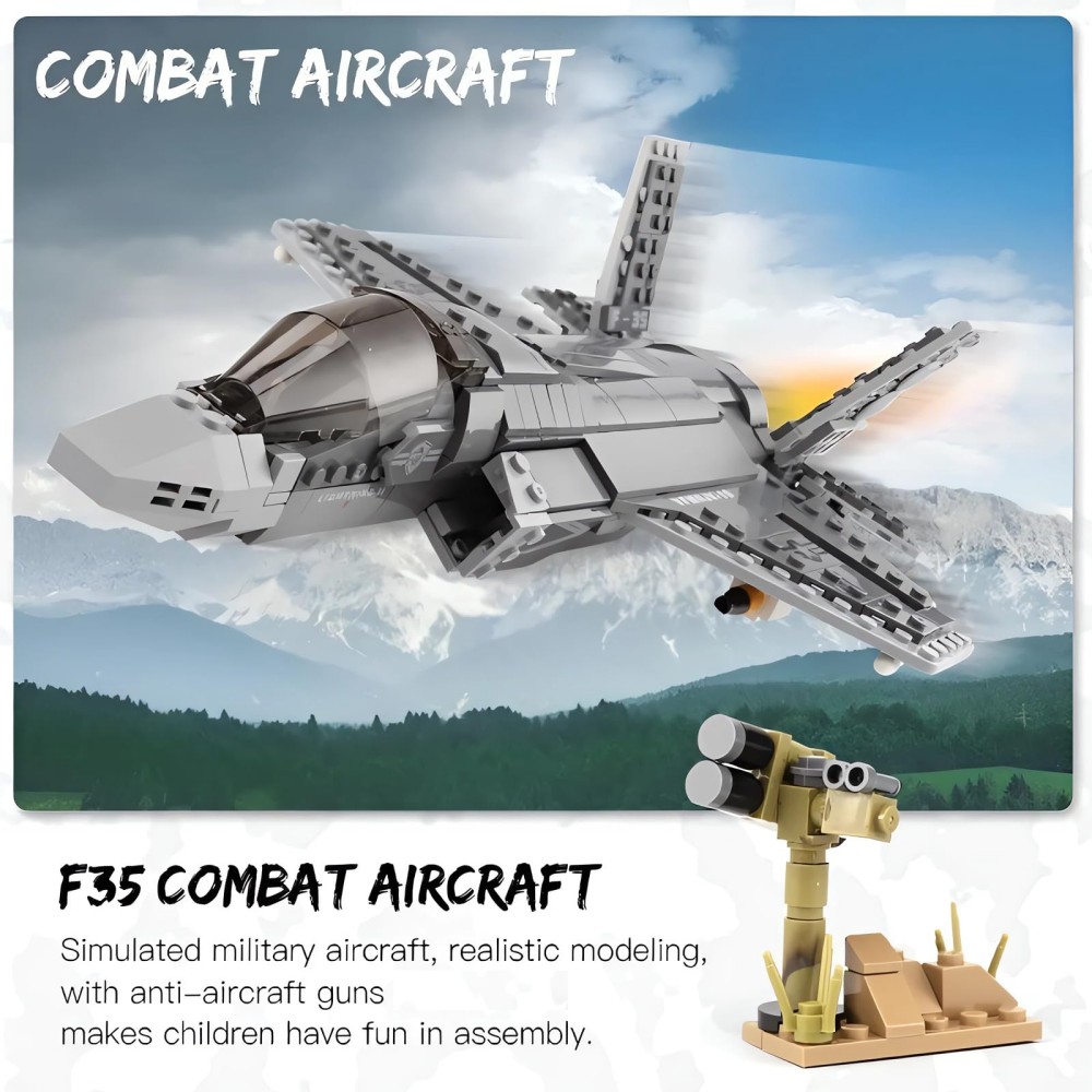646pcs F-35 Lightning II Vlieg - Hand Plane Block recensie en prijs