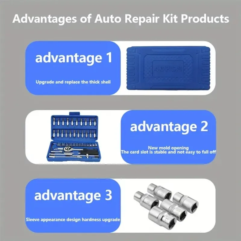 46-delige zware autosleutelset - Design Tools Workshop recensie en prijs